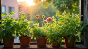 Zöld erkély Budapesten nyáron