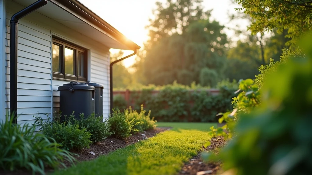 Esővíz-tartály esténként