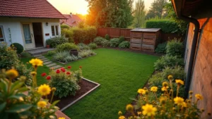 Méhbarát magyar kert udvarán