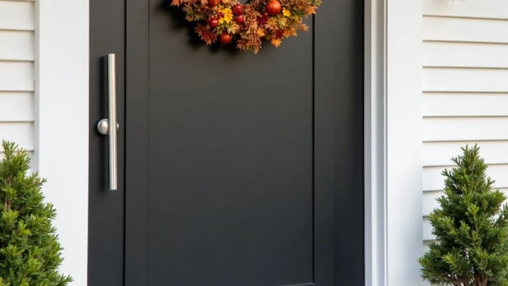 Fekete bejárati ajtó