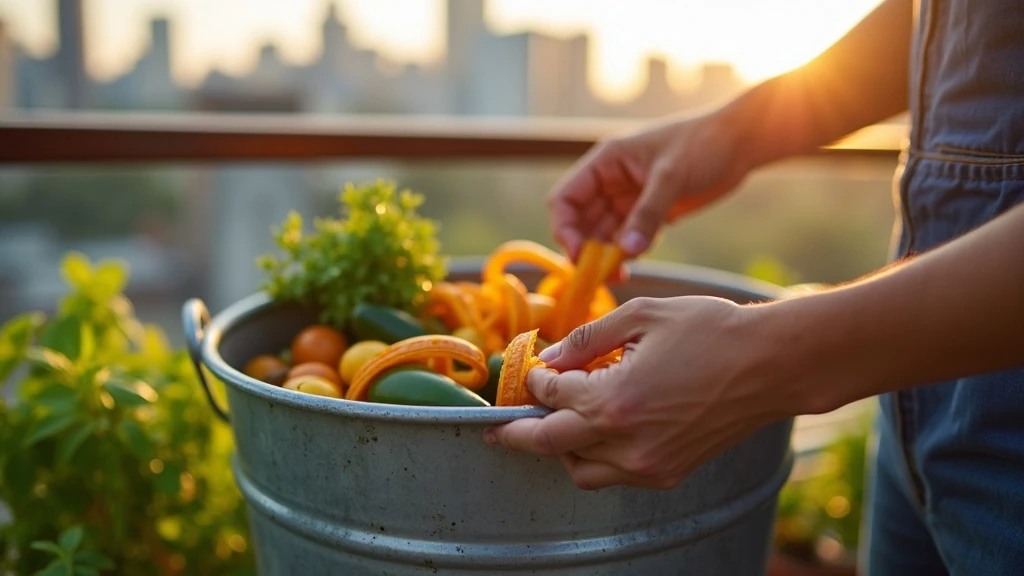 Mini komposztvödör