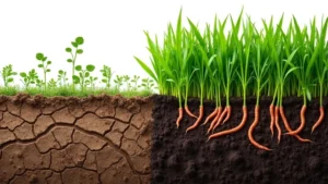 Talaj előtte–utána látvány