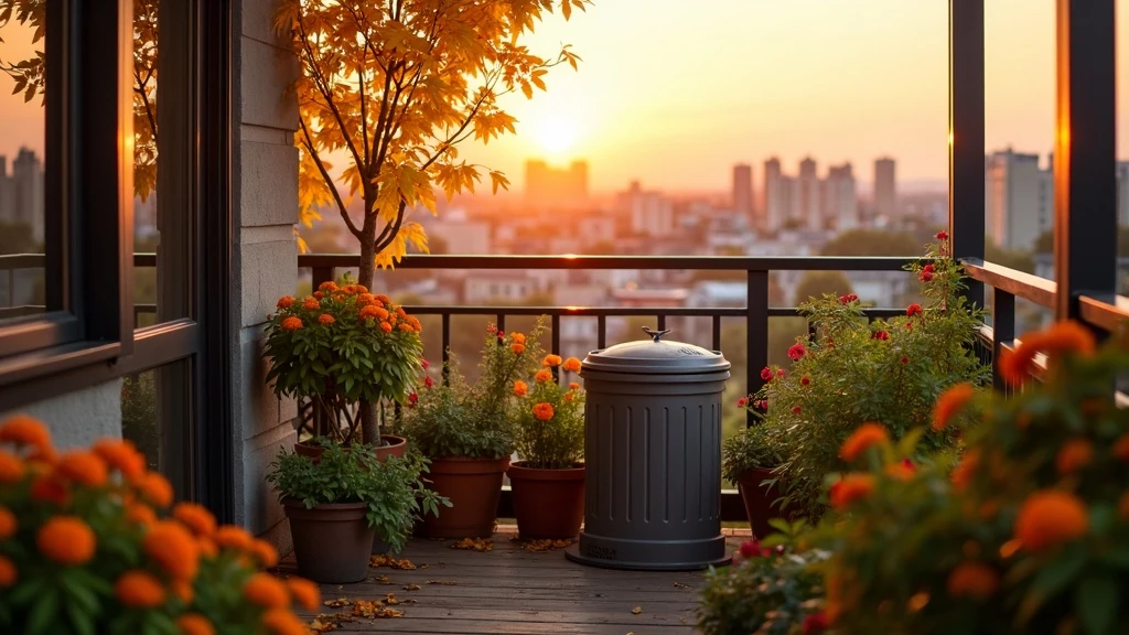 Erkélykomposzt ősszel