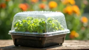 Műanyagdobozból mini üvegház