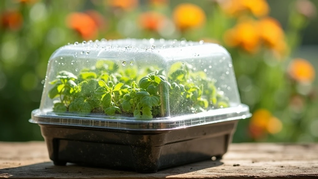 Műanyagdobozból mini üvegház