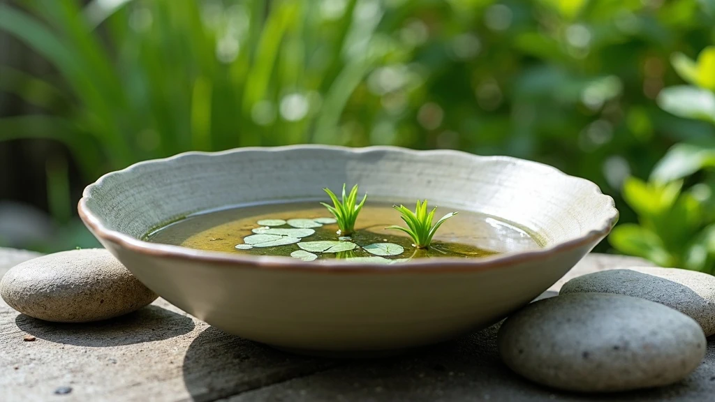 Élő vizet adj a kertnek Mini tó újrahasznosított tálban